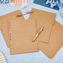 B5 5 Sheets Paper Binder Dividers&nbsp;DIY-WH0308-508B-01