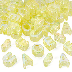 50Pcs 5 Styles UV Plating Rainbow Iridescent Acrylic Beads&nbsp;OACR-TA0004-67B