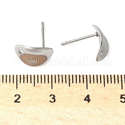 304 Stainless Steel Stud Earring Findings&nbsp;STAS-Z127-01P