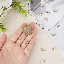 12Pcs Rack Plating Brass Lobster Claw Clasps&nbsp;KK-BBC0010-02