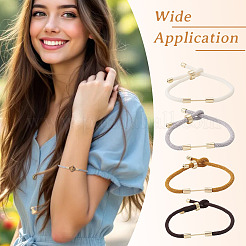 4Pcs 4 Colors Braided Nylon Cord Bracelet Making&nbsp;MAK-TA0001-26B