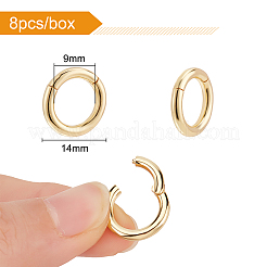 8Pcs Brass Twister Clasps&nbsp;KK-BC0007-19