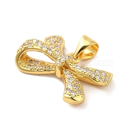 Brass Micro Pave Clear Cubic Zirconia Pendants&nbsp;FIND-Z041-06G