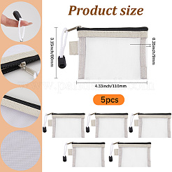 5Pcs Nylon Mesh Pen Bag&nbsp;AJEW-SP0001-89I
