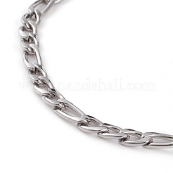 Tarnish Resistant Men's 304 Stainless Steel Figaro Chains&nbsp;BJEW-JB05841-02