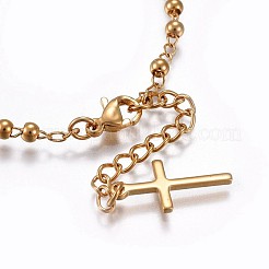 201 Stainless Steel Charm Bracelets&nbsp;X-BJEW-P258-15G
