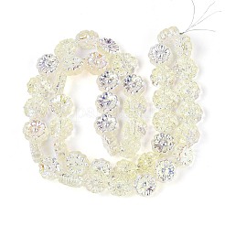Electroplate Transparent Glass Beads Strands&nbsp;EGLA-N055-01I