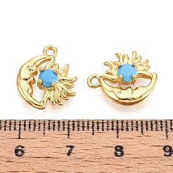 Brass Micro Pave Cubic Zirconia Charms&nbsp;X1-KK-N263-94B-G