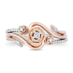 Alloy Micro Pave Cubic Zirconia Finger Rings&nbsp;FS-WGEF5D1-03