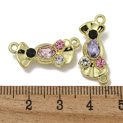 Rack Plating Alloy Rhinestone Pendants&nbsp;PALLOY-F312-15G