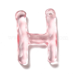 Transparent Resin Alphabet Pendants&nbsp;LS-RESI-C028-02H