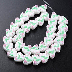 Opaque Handmade Bumpy Lampwork Beads Strands&nbsp;LAMP-T007-20