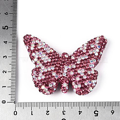 Butterfly Shaped Handmade Polymer Clay Rhinestone Beads&nbsp;CLAY-T023-23B