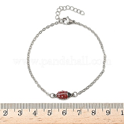 304 Stainless Steel Enamel Link Bracelets&nbsp;BJEW-K226-17B-P