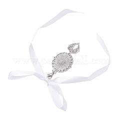Alloy Oval Wedding Bouquet Pendant Decorations&nbsp;HJEW-JM02794