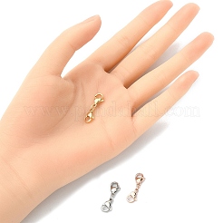 3Pcs 3 Colors 304 Stainless Steel Double Lobster Claw Clasps&nbsp;STAS-YW0001-52A