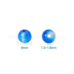 Baking Paint Crackle Glass Bead&nbsp;CCG-PH0002-6mm-02