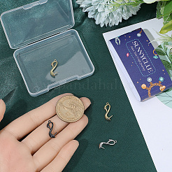 6Pcs 3 Colors Brass Peg Bails&nbsp;KK-SC0007-58