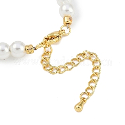 Rack Plating Brass Micro Pave Cubic Zirconia Charm Bracelets&nbsp;BJEW-P341-12G-01