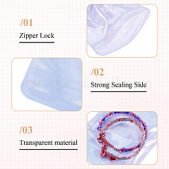 40Pcs 8 Styles Transparent PVC Anti Oxidation Resealable Bags&nbsp;AJEW-TA0002-40B