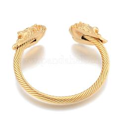 316 Surgical Stainless Steel Cuff Bangles&nbsp;BJEW-K126-02G