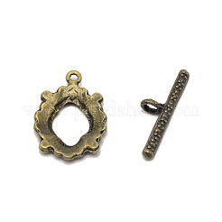 Zinc Alloy Toggle Clasps&nbsp;PALLOY-WH0085-93