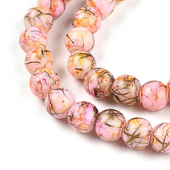 Baking Paint Glass Beads Strands&nbsp;X-DGLA-N003-6mm-B02