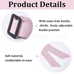 Tie a Knot Polyester Waist Belt with Plastic Buckle&nbsp;AJEW-WH20002-10F
