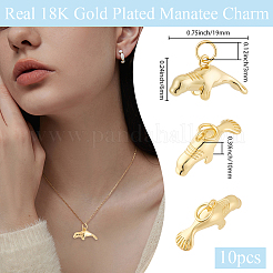 10Pcs Brass Pendants&nbsp;KK-BBC0024-89