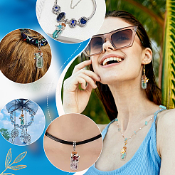 20Pcs Glass Bottle European Dangle Charms&nbsp;PALLOY-PH01837