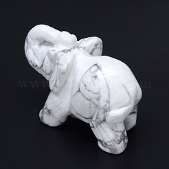 Howlite 3D Elephant Home Display Decorations&nbsp;G-A137-B01-03