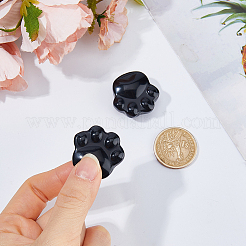 2Pcs Natural Obsidian Carved Figurines Statues for Home Office Desktop Decoration&nbsp;G-FH0002-75A