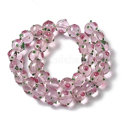 Handmade Bumpy Lampwork Beads Strands&nbsp;LAMP-K037-16D