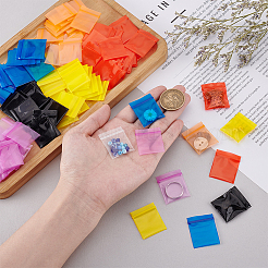 350Pcs 7 Colors PE Plastic Packaging Resealable Bags&nbsp;ABAG-PH0001-66