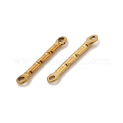304 Stainless Steel Textured Bar Links Connector Charms&nbsp;STAS-A134-01J-G