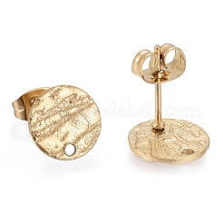 Ion Plating(IP) 304 Stainless Steel Stud Earring Findings&nbsp;X-STAS-M228-T01-01G