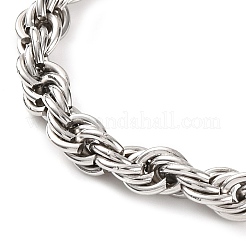 304 Stainless Steel Rope Chain Necklaces for Women&nbsp;NJEW-G140-15GP