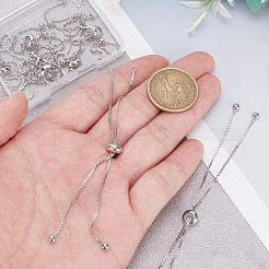 12Pcs Rack Plating Brass Chain Link Bracelet Making&nbsp;KK-HY0003-57P