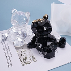 3D Bear Cell Phone Bracket Silicone Molds&nbsp;X-DIY-K017-01