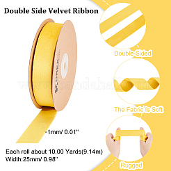 Double Side Velvet Ribbon&nbsp;SRIB-WH0011-058D