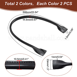 4Pcs 2 Colors PU Imitation Leather Sew On Bag Handles&nbsp;FIND-PH0006-34