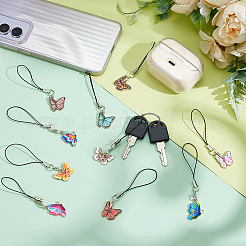22Pcs Alloy Enamel Mobile Straps&nbsp;HJEW-PH02130