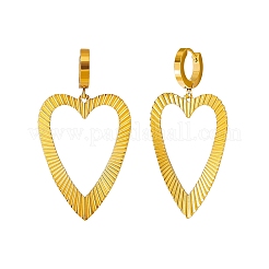 304 Stainless Steel Hoop Dangle Earrings for Women&nbsp;WGDEDBD-01
