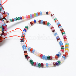 Natural White Jade Bead Strands&nbsp;X-G-R343-2x4-40