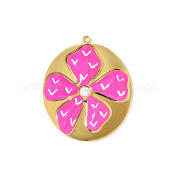 304 Stainless Steel Enamel Pendants&nbsp;STAS-OY010-51G