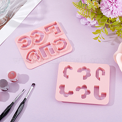 2Pcs 2 Styles ABS Plastic Molds&nbsp;DIY-ME0002-45