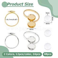 DIY Cuff Ring Making Kits&nbsp;DIY-HS0001-67