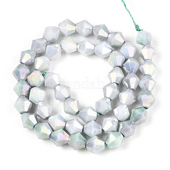 Anti-Tarnish Electroplate Glass Beads Strands&nbsp;GLAA-T025-8mm-12B