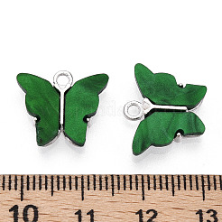 Alloy Acrylic Pendants&nbsp;ENAM-R136-01I-S