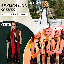 5Pcs 5 Colors Polyester Scarves&nbsp;AJEW-HY0003-59
